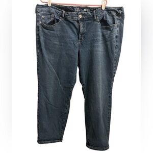 Torrid Premium Boyfriend Ankle Stretch Jeans Size 26R dark wash cotton